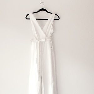 poshmark white jumpsuit